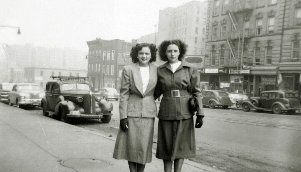 Shirley Schlanger and her sister as young women