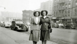 Shirley Schlanger and her sister as young women