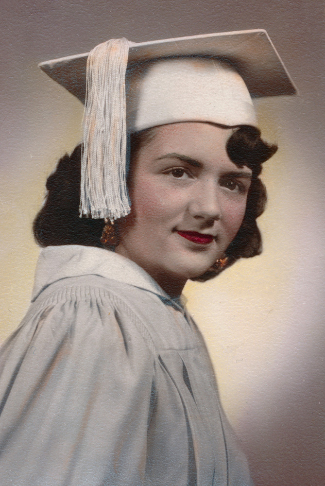 Shirley Schlanger graduating from NYU