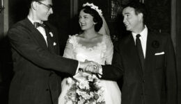 Shirley and Seymour Abrahamson at their wedding