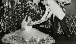 Formal wedding portrait of Shirley and Seymour Abrahamson