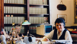 Chief Justice Abrahamson in her office