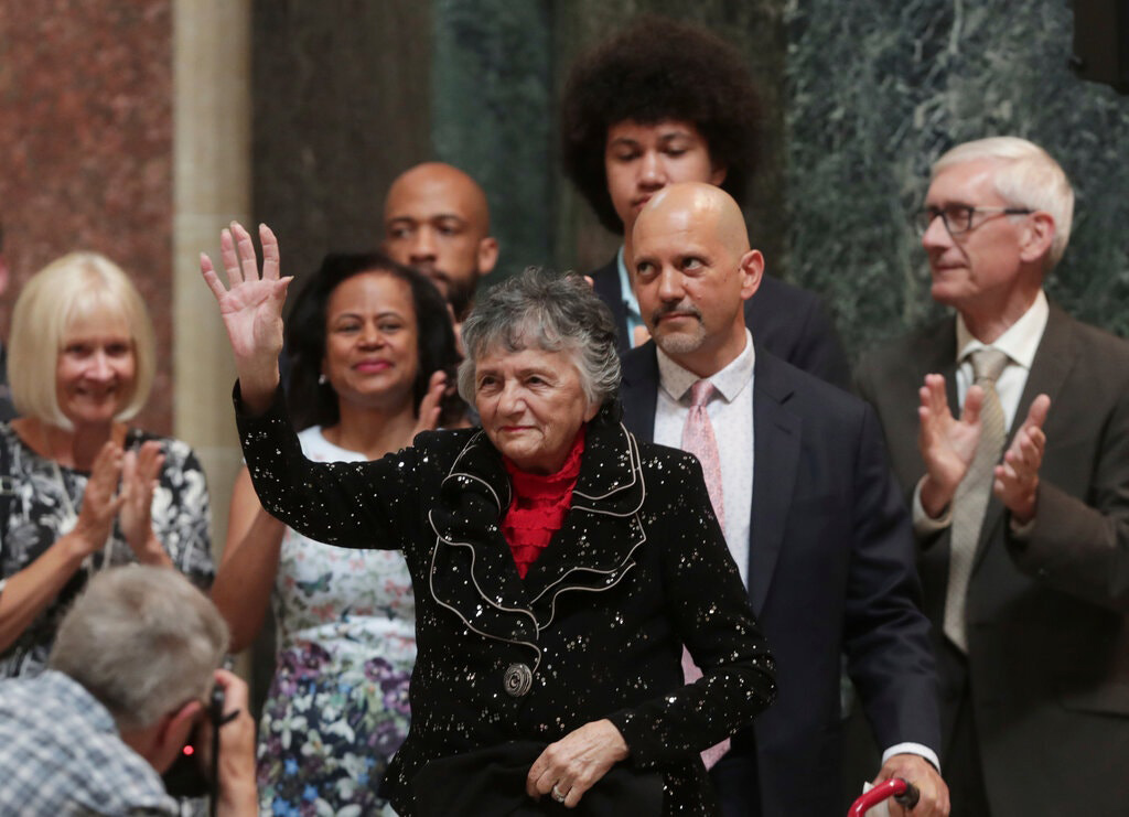 Shirley Abrahamson at her retirement