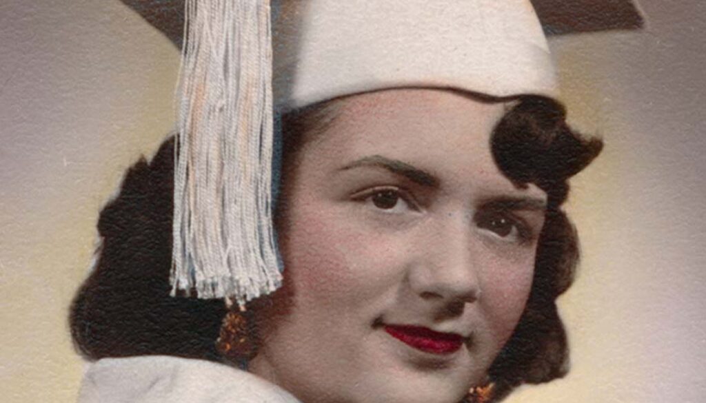 10-College-Graduation Shirley Schlanger graduating from NYU