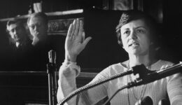 Shirley Abrahamson being sworn in as Wisconsin's first woman justice. Photo: WiscNews