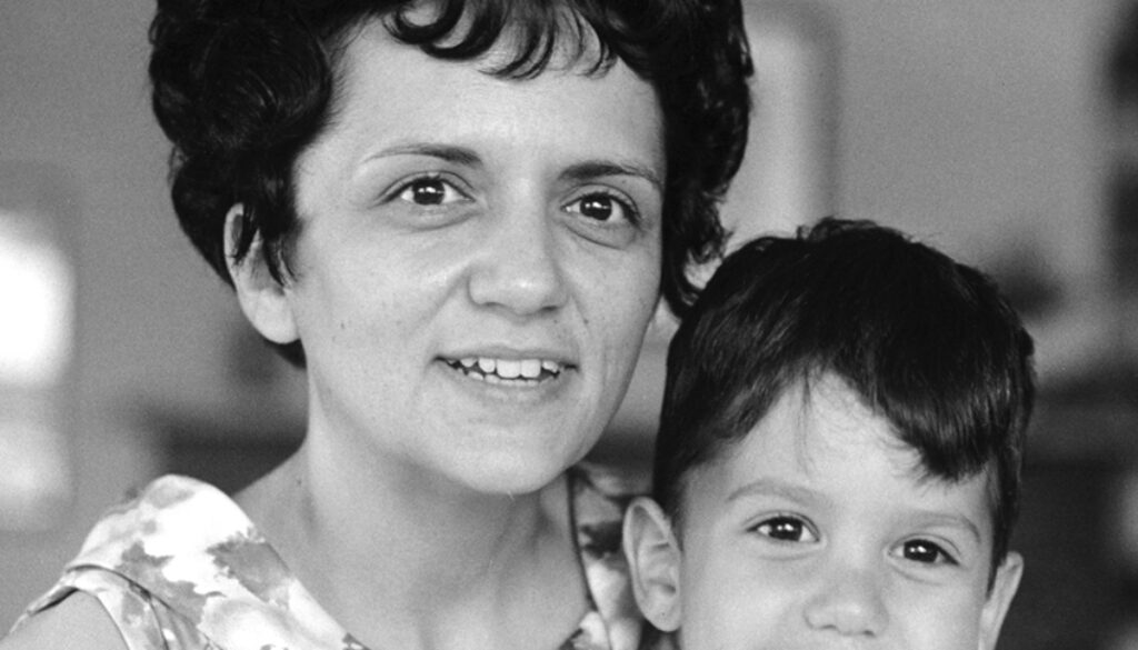 Shirley Abrahamson with her son Dan