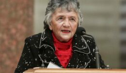 Shirley Abrahamson speaking at her retirement celebration in 2019. Photo: Amber Arnold, Wisconsin State Journal