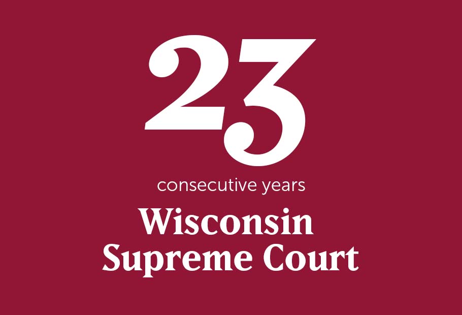 23 Consecutive years on the WI Supreme Court