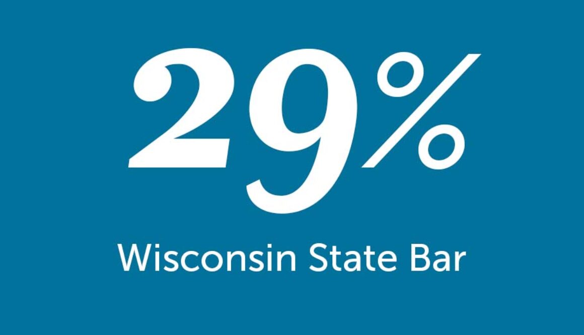 29 Percent WI State Bar 29% Wisconsin State Bar