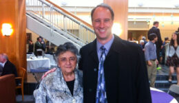 Chief Justice Abrahamson standing next to Neil Byl