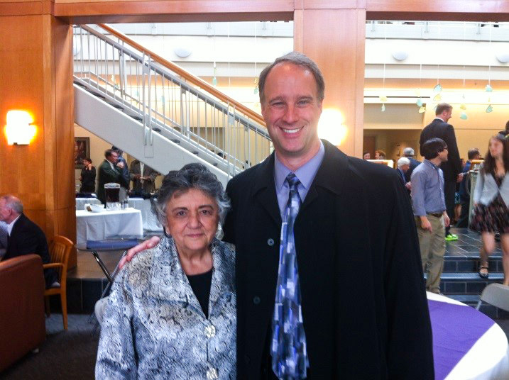 Chief Justice Abrahamson standing next to Neil Byl