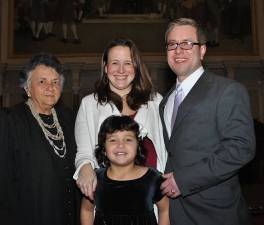 Chief Justice Abrahamson and Matthew Splitek's family
