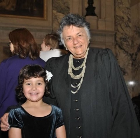 Chief Justice Abrahamson and Matthew Splitek's daughter